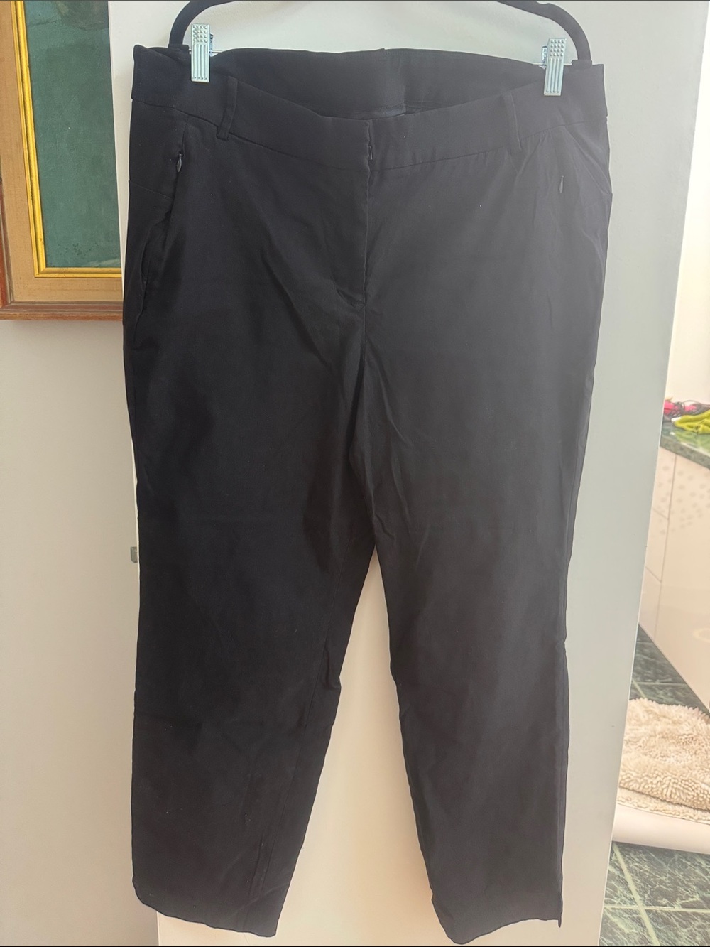 Lane Bryant Black Straight-Leg Dress Pants